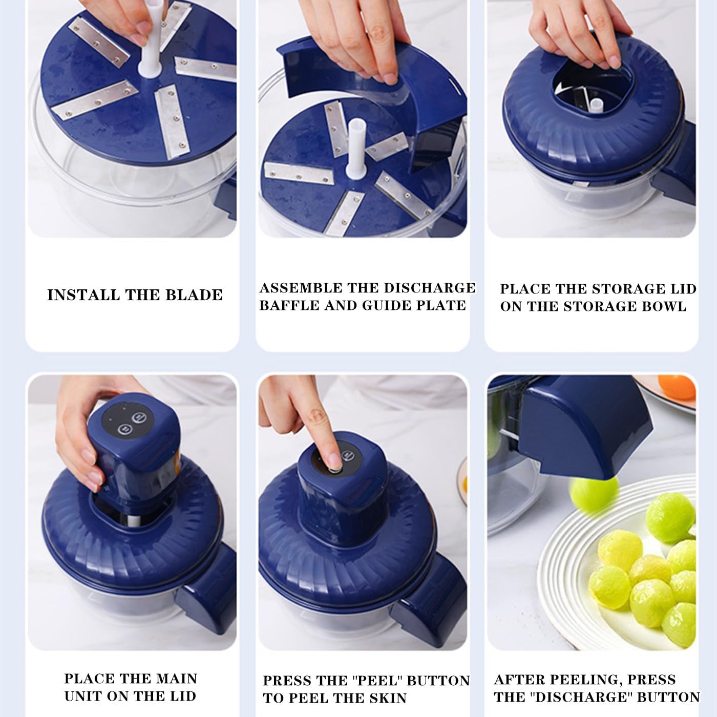 Grape and Vegetable Peeler Machine — Fast & Hands-Free