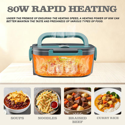 Electric Heated Lunch Box — Hot Meals Anywhere, No Microwave Needed