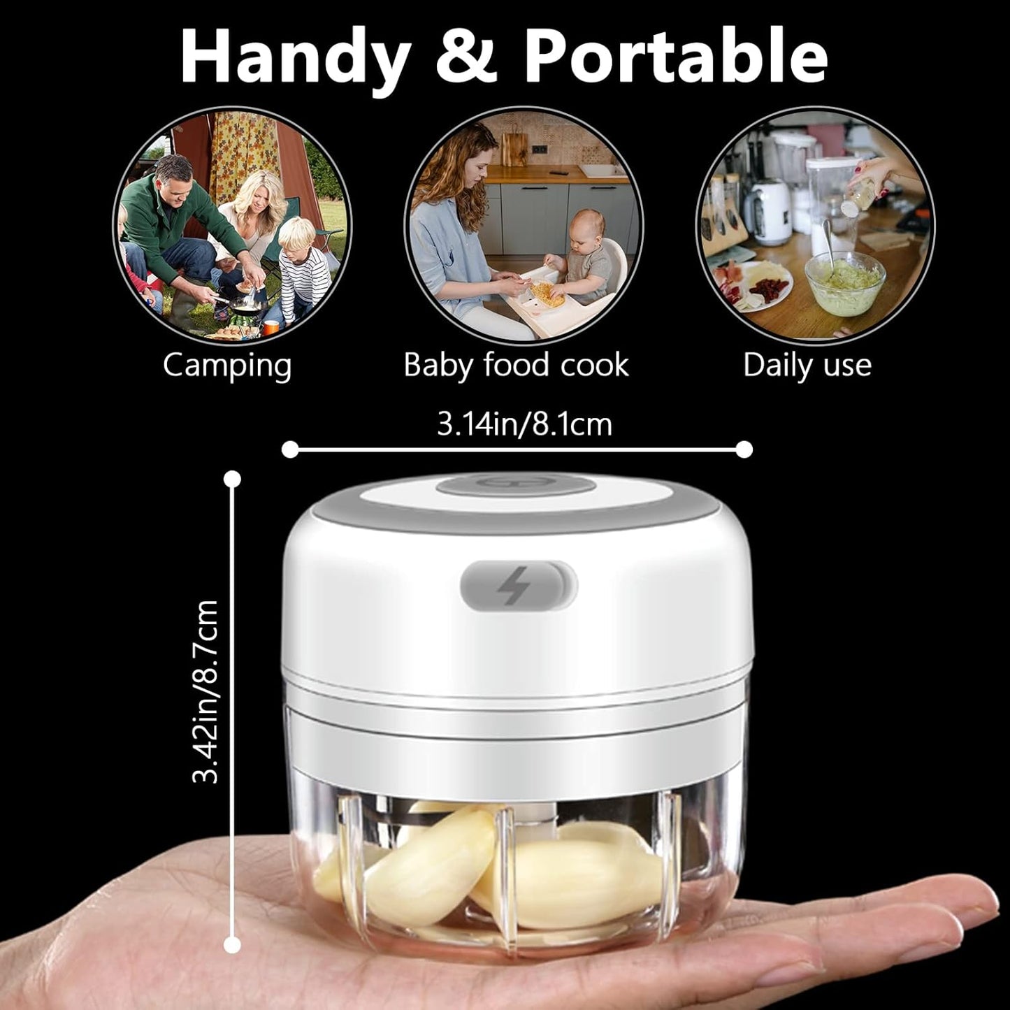 Mini Electric Food Chopper — Compact Kitchen Power