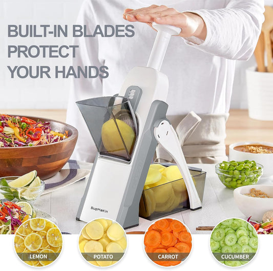 Mandoline Slicer — 5-in-1 Adjustable Cutter