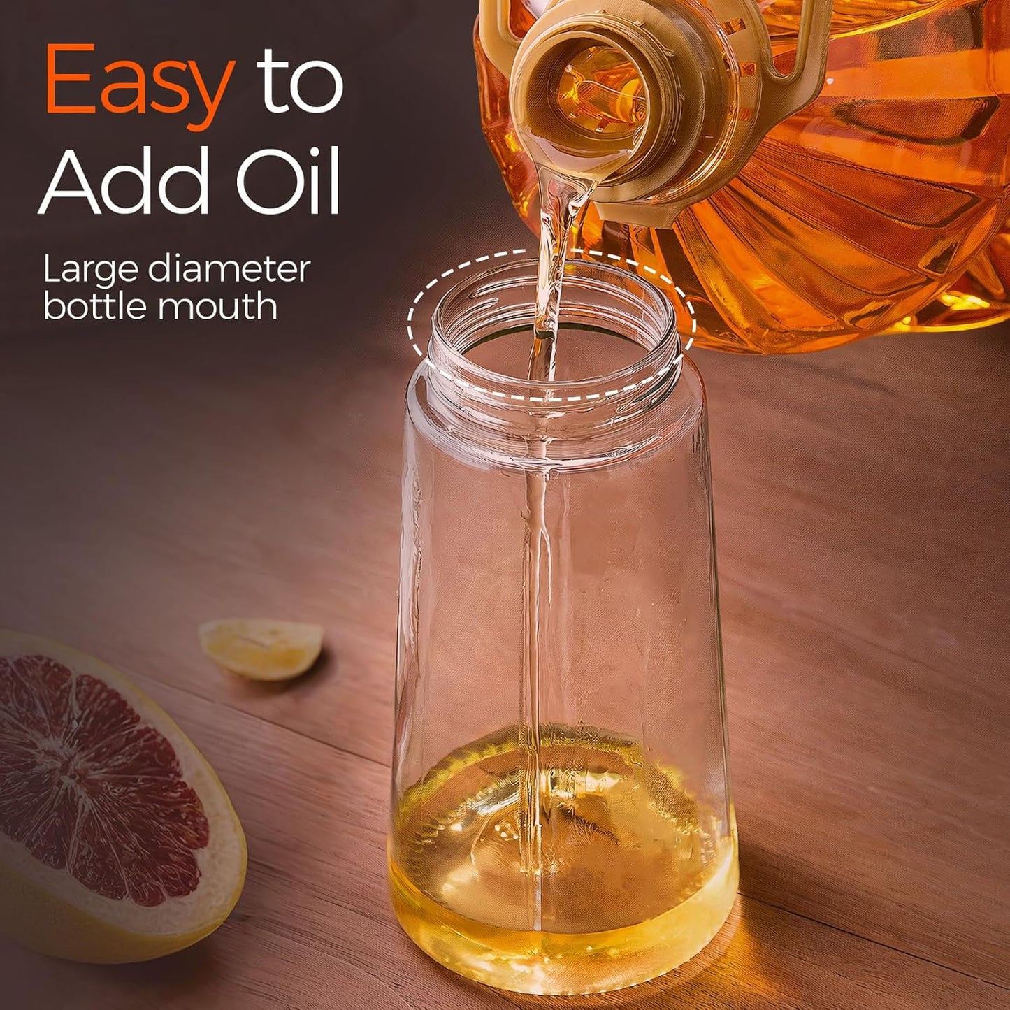 2-in-1 Oil Sprayer & Dispenser — Spray or Pour with Precision