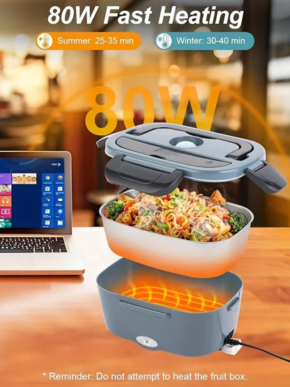 Electric Heated Lunch Box — Hot Meals Anywhere, No Microwave Needed