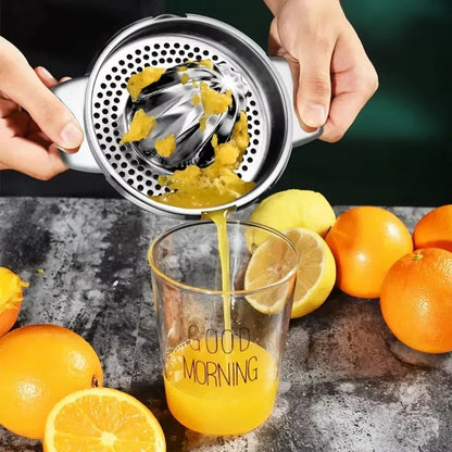 Stainless Steel Citrus Juicer Press — Heavy-Duty Manual Squeezer