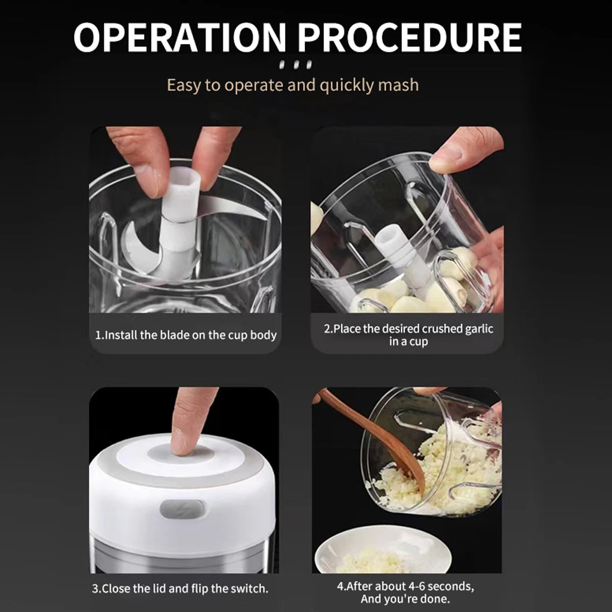 Mini Electric Food Chopper — Compact Kitchen Power