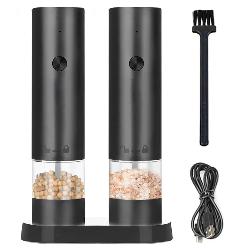 Electric Automatic Salt & Pepper Grinder Set – Season Smarter, Taste Better