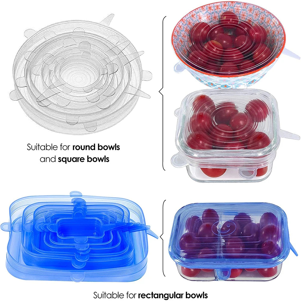 Flexible Lid Cover For Food Wrap