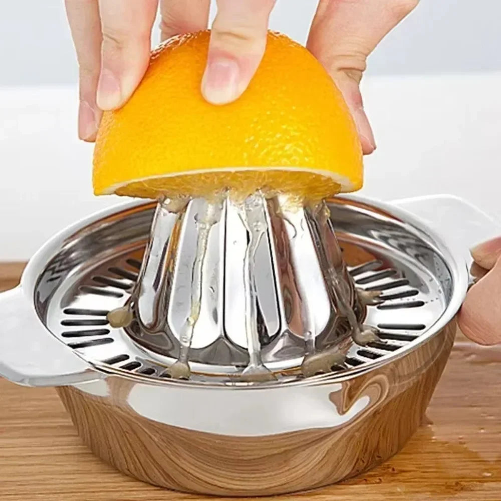 Stainless Steel Citrus Juicer Press — Heavy-Duty Manual Squeezer