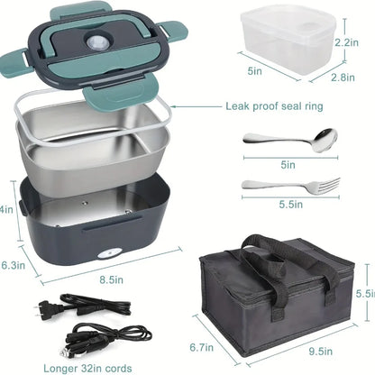 Electric Heated Lunch Box — Hot Meals Anywhere, No Microwave Needed
