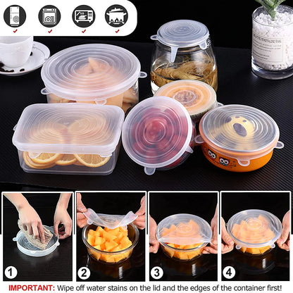 Flexible Lid Cover For Food Wrap