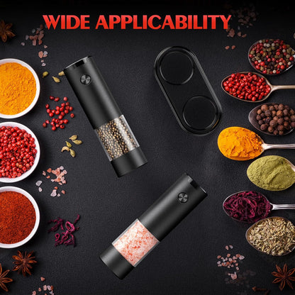 Electric Automatic Salt & Pepper Grinder Set – Season Smarter, Taste Better
