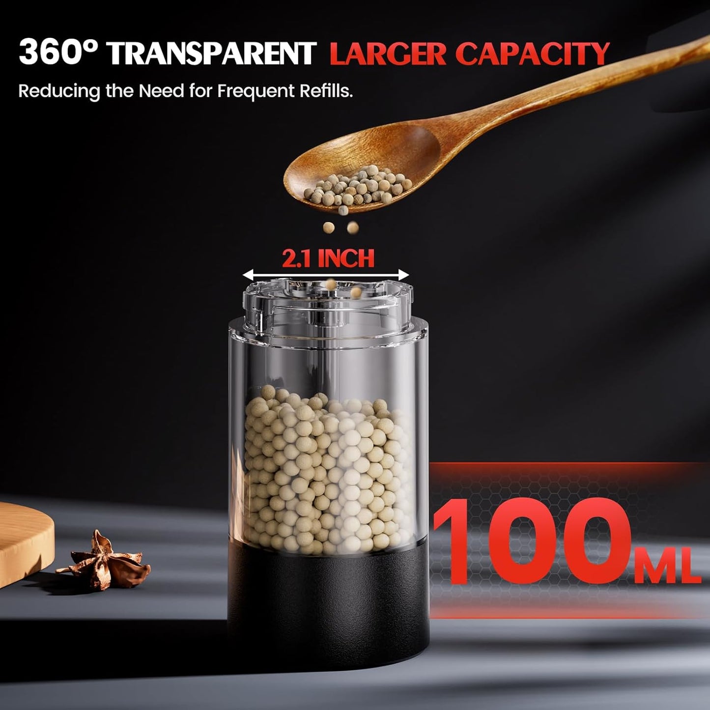 Electric Automatic Salt & Pepper Grinder Set – Season Smarter, Taste Better